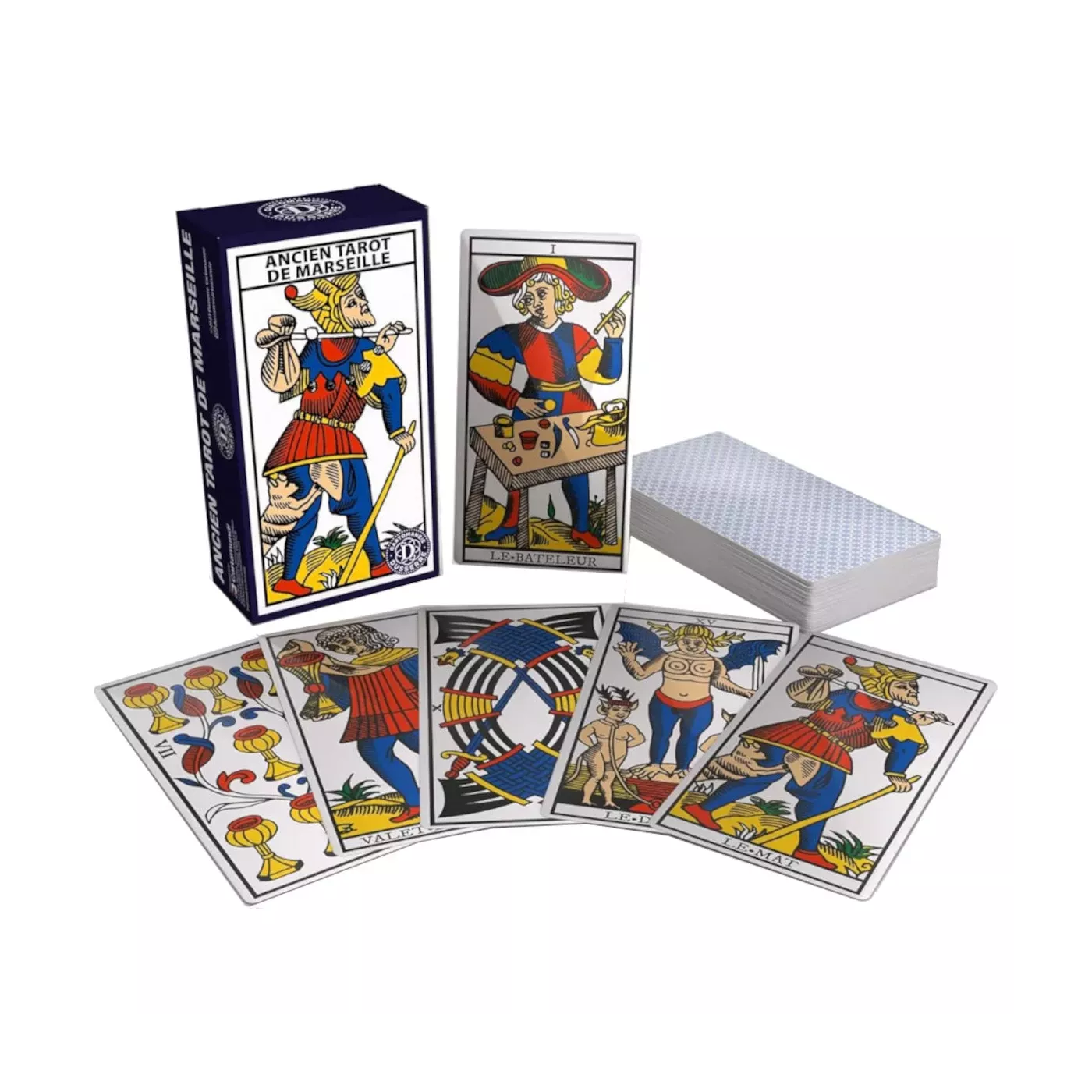 Tarot De Marseille, 78 Cartes - Étui Carton, Version Française - Avec Notice – Image 2