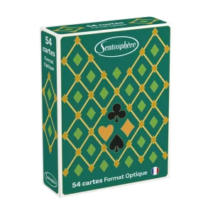 Jeu De 54 Cartes - Optique Vert