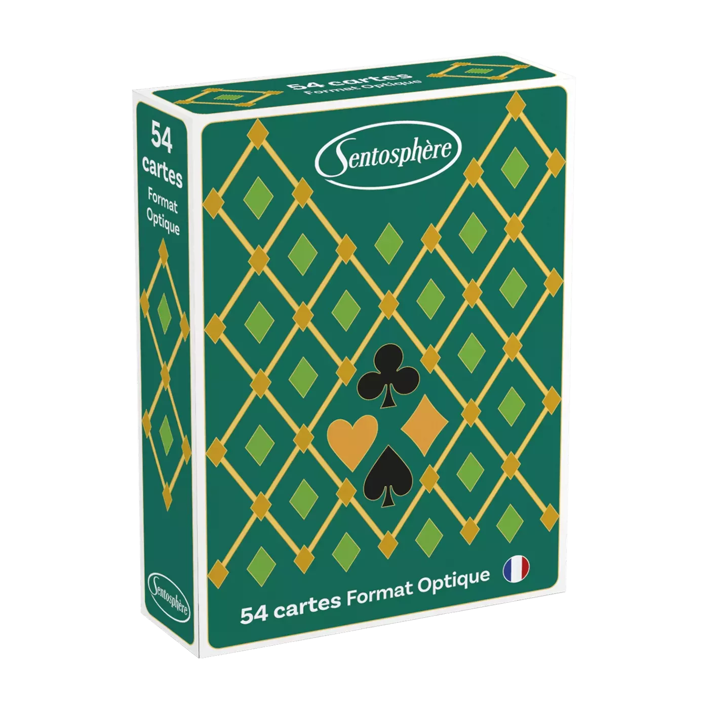Jeu De 54 Cartes - Optique Vert