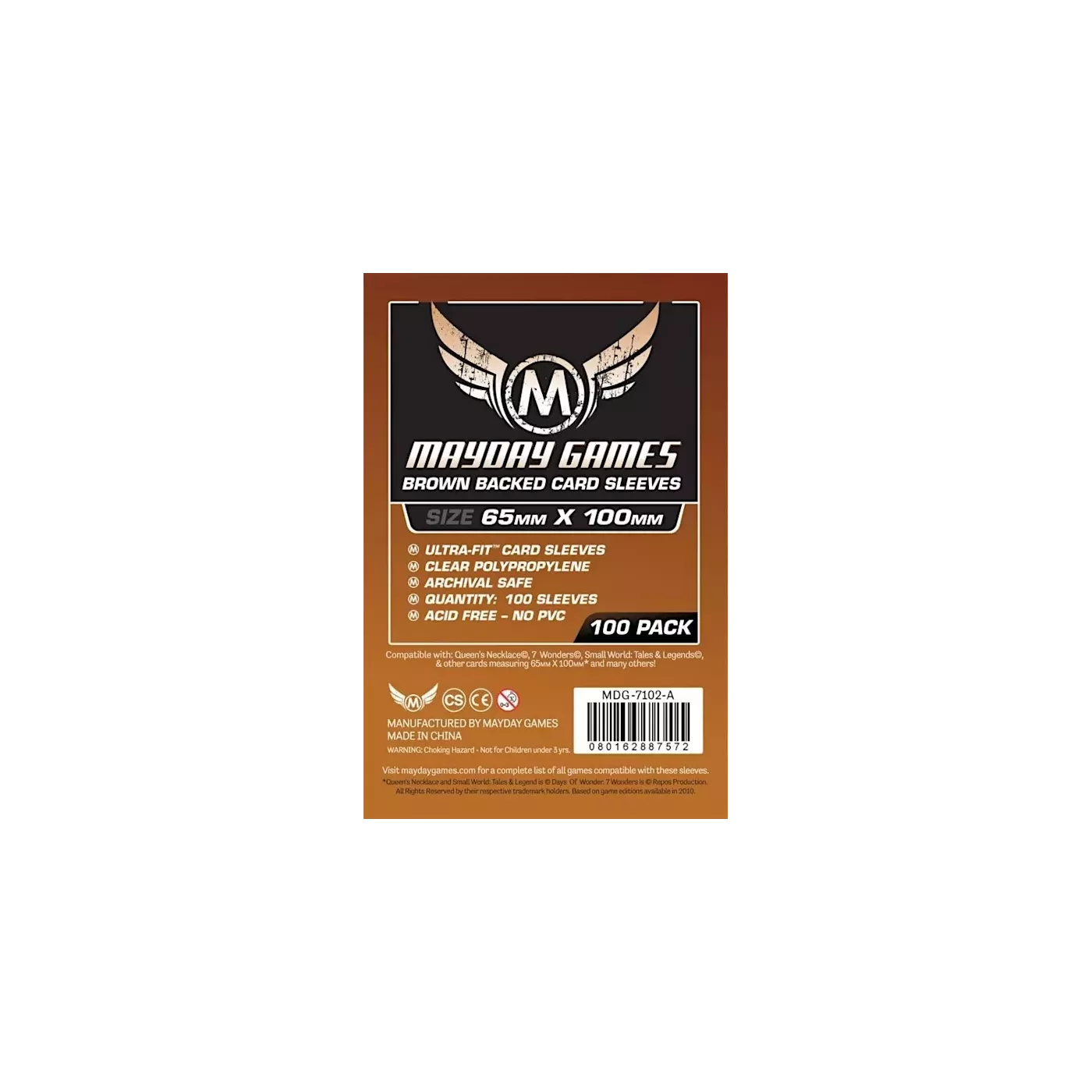 (Lot De 10) Sleeves Mayday - 65X100Mm 7 Wonders Magnum Standard