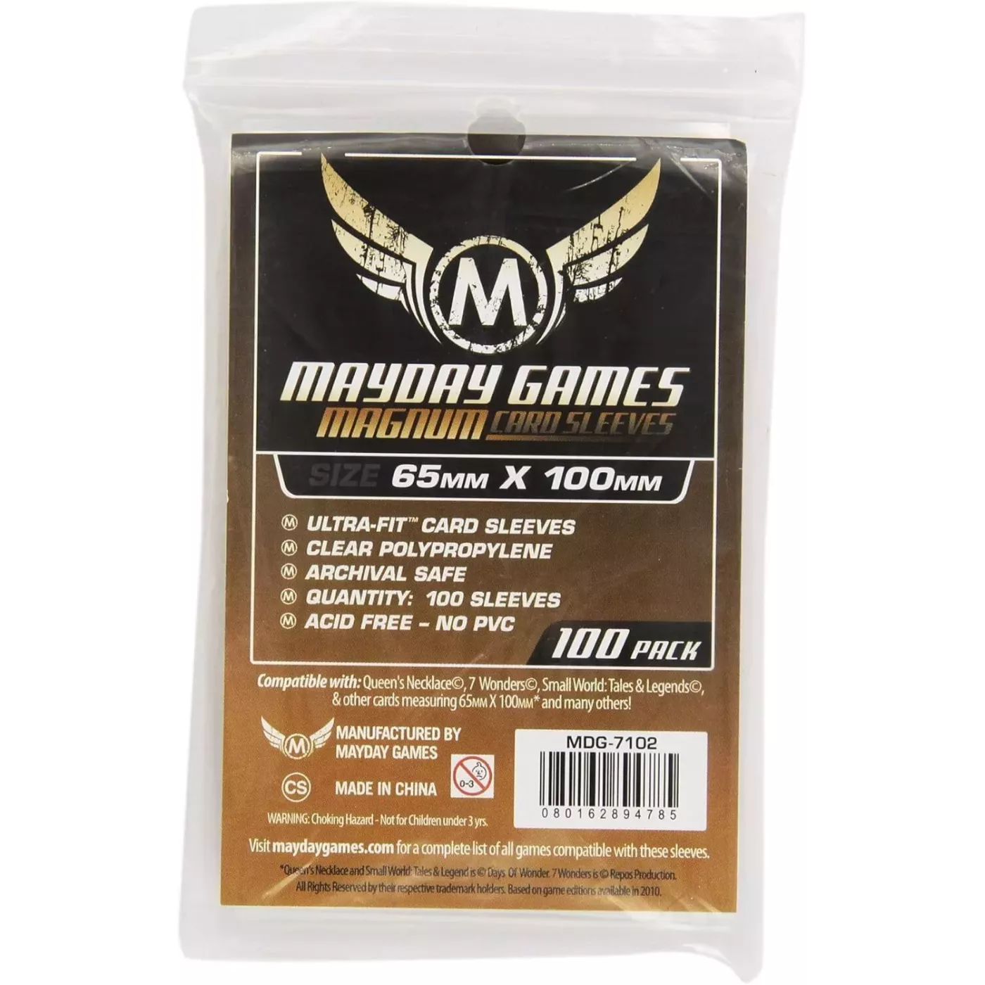 (Lot De 10) Sleeves Mayday - 65X100Mm 7 Wonders Magnum Standard – Image 2