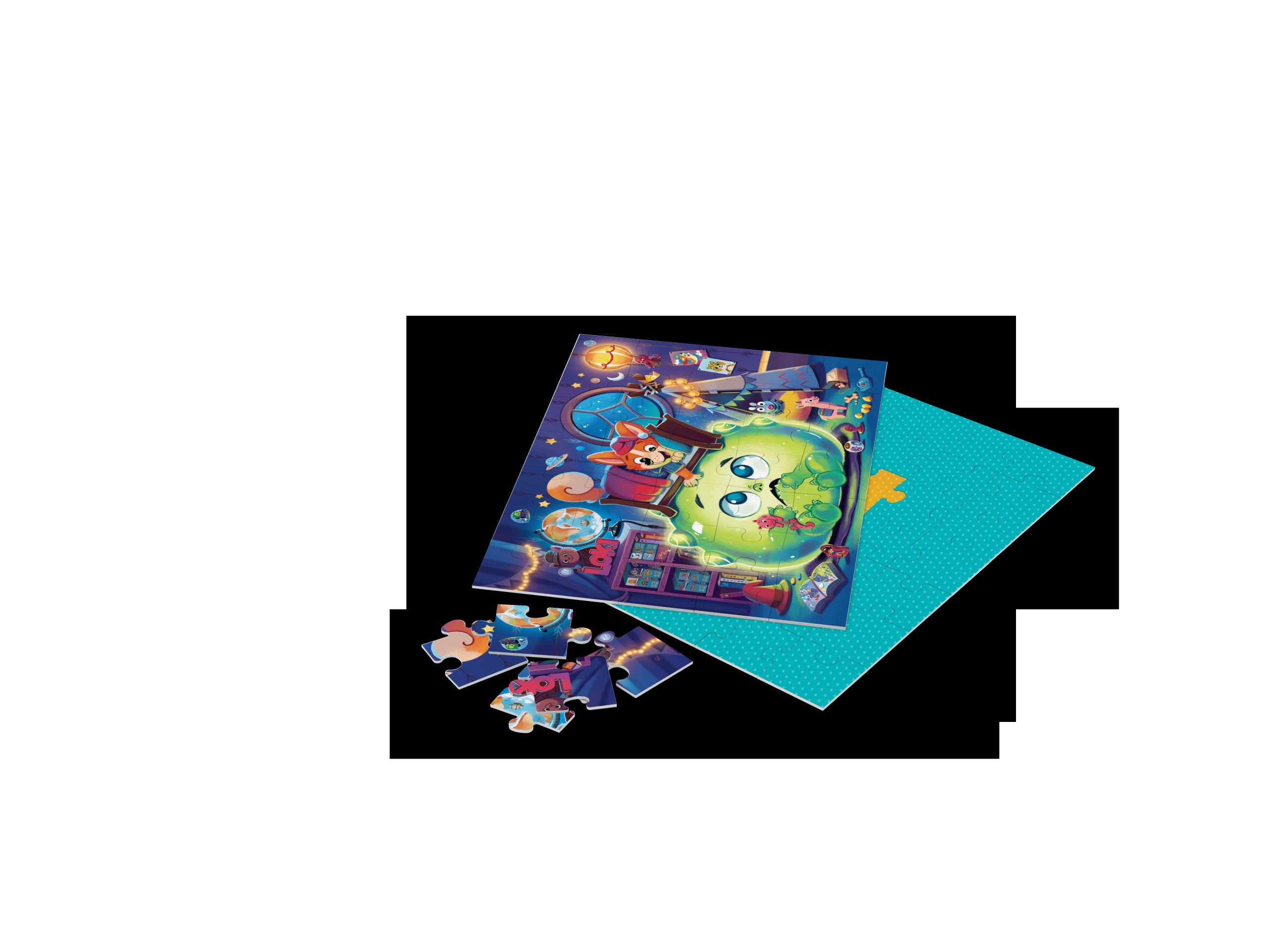 Puzzle+ : LOKI et le Monstre sous le lit (35 Pcs)