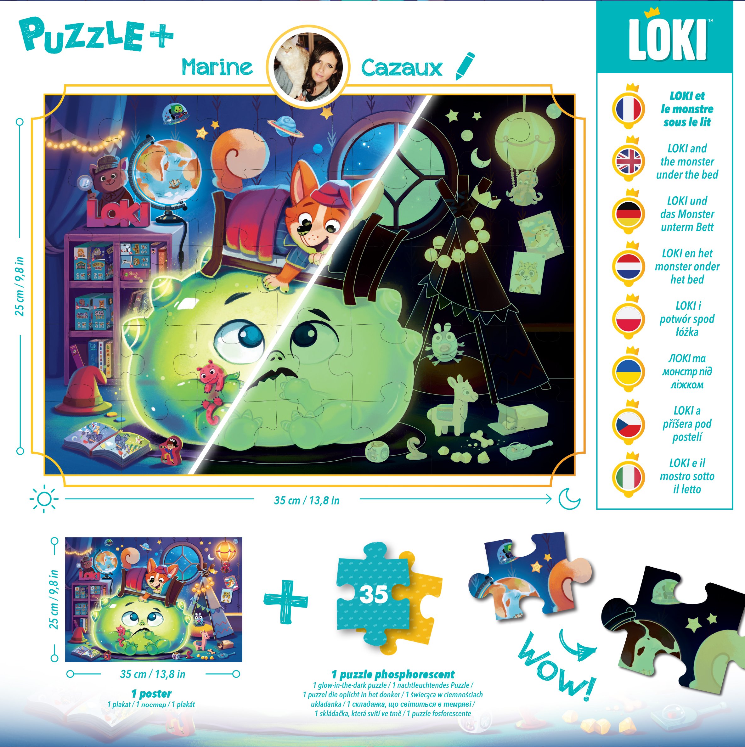 Puzzle+ : LOKI et le Monstre sous le lit (35 Pcs) – Image 4