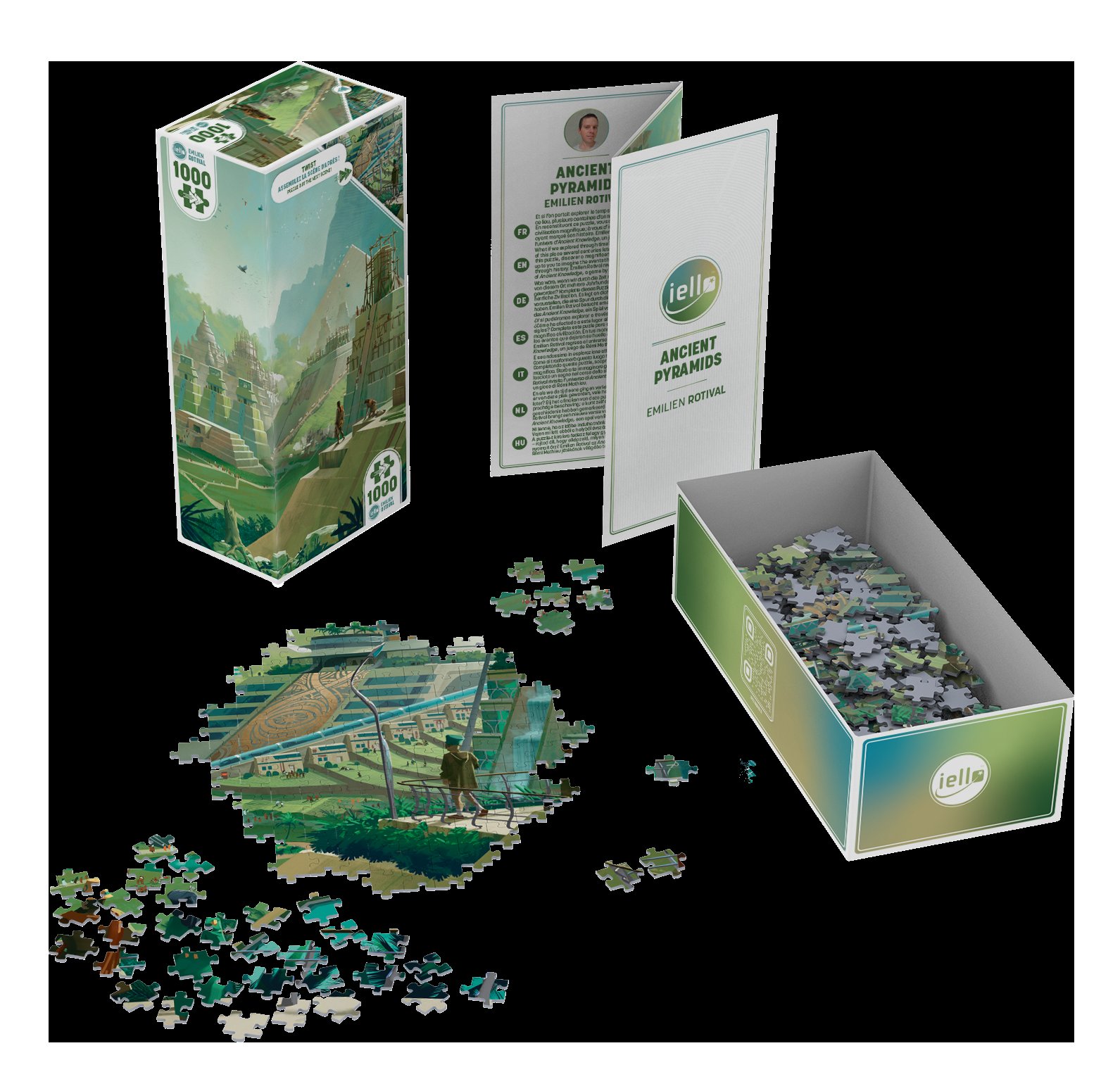 Puzzle TWIST - 1000p : Ancient Pyramids – Image 2