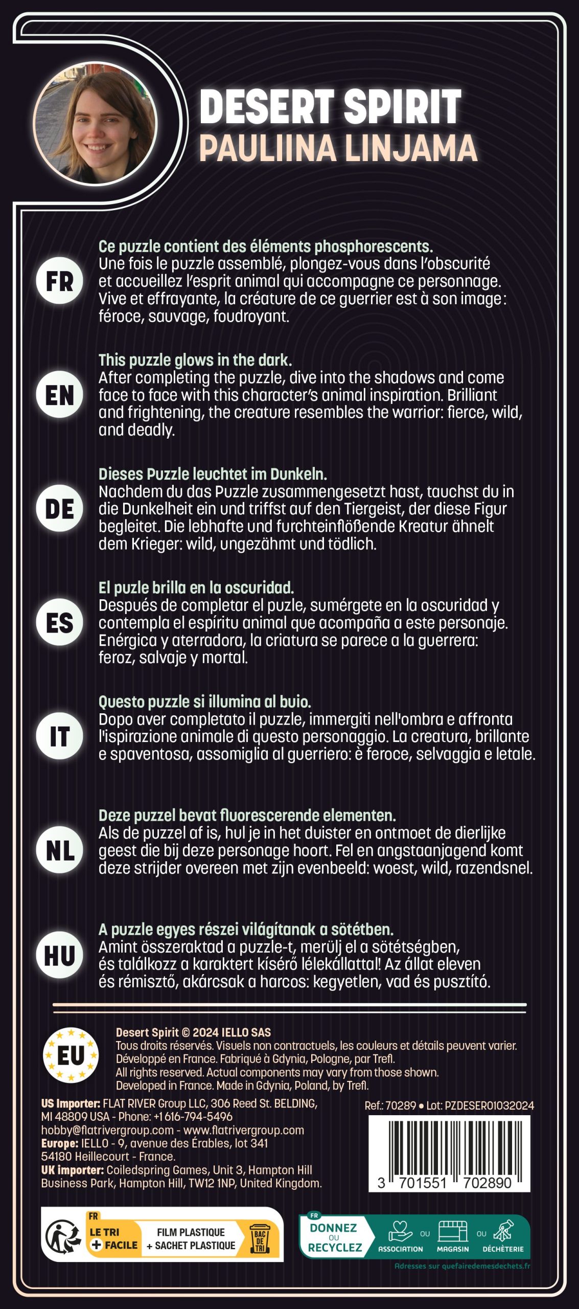 Puzzle PHOSPHO - 1000p : Desert Spirit (FR)