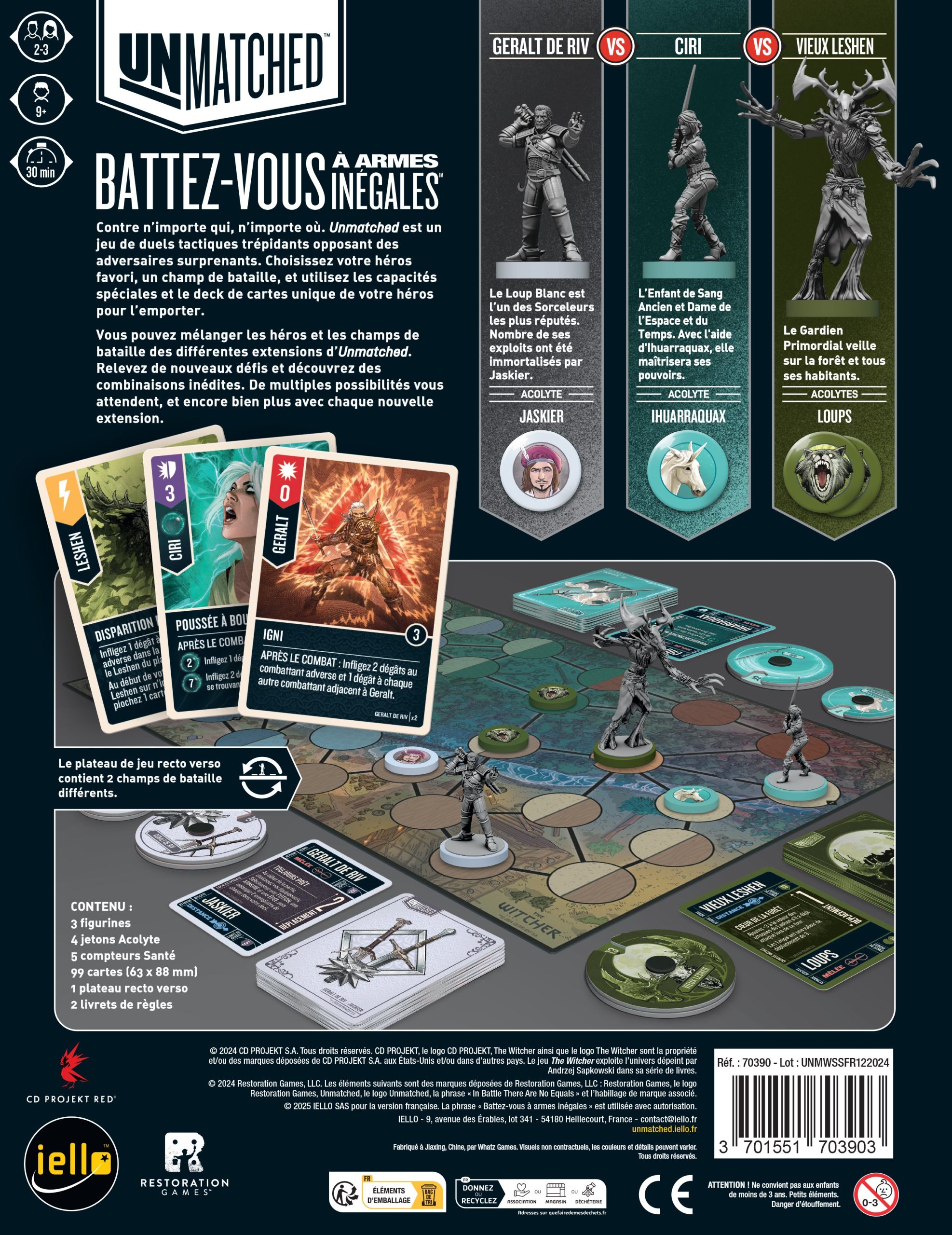 Unmatched - The Witcher : d'Argent et d'Acier