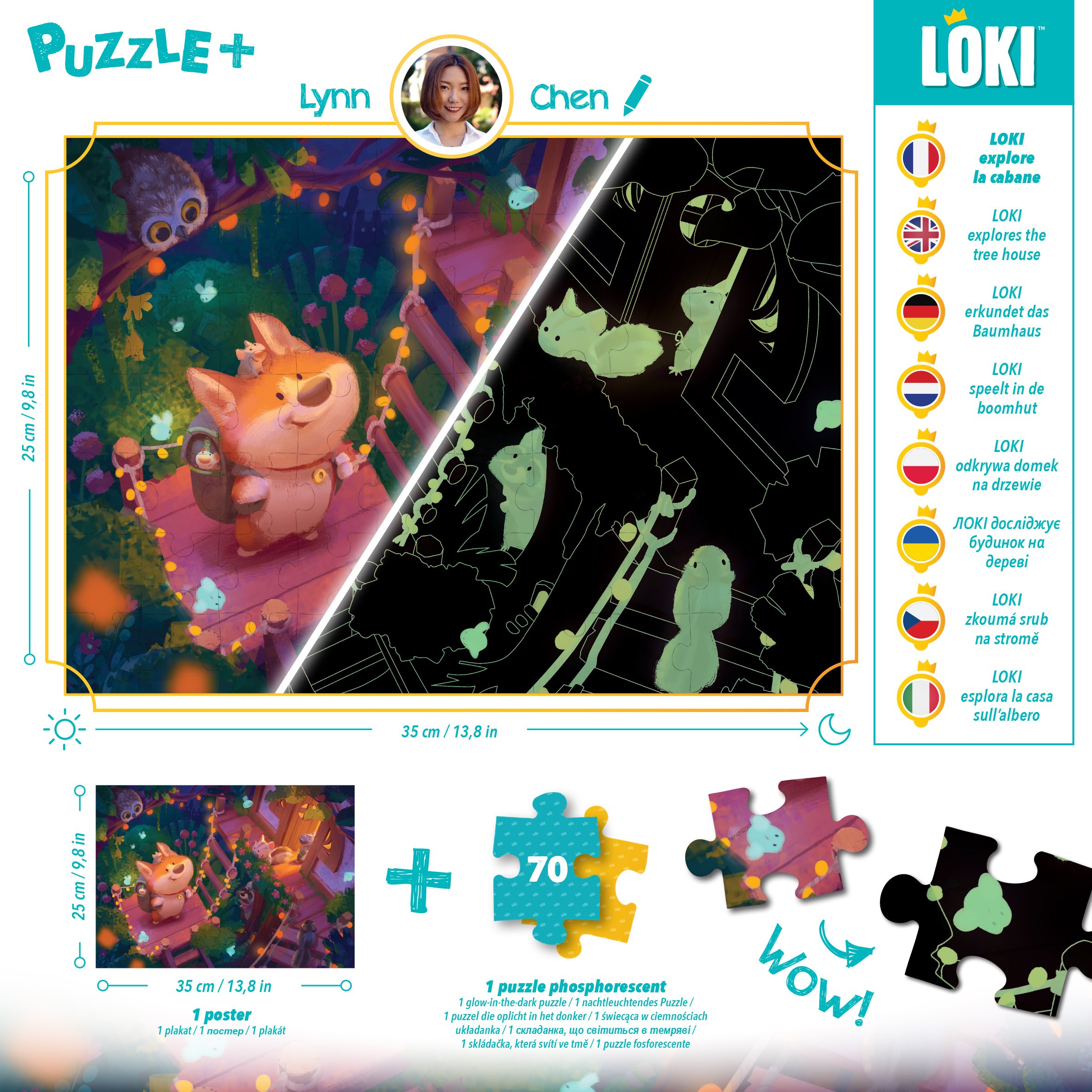 Puzzle+ : LOKI explore la Cabane (70 Pcs) – Image 3