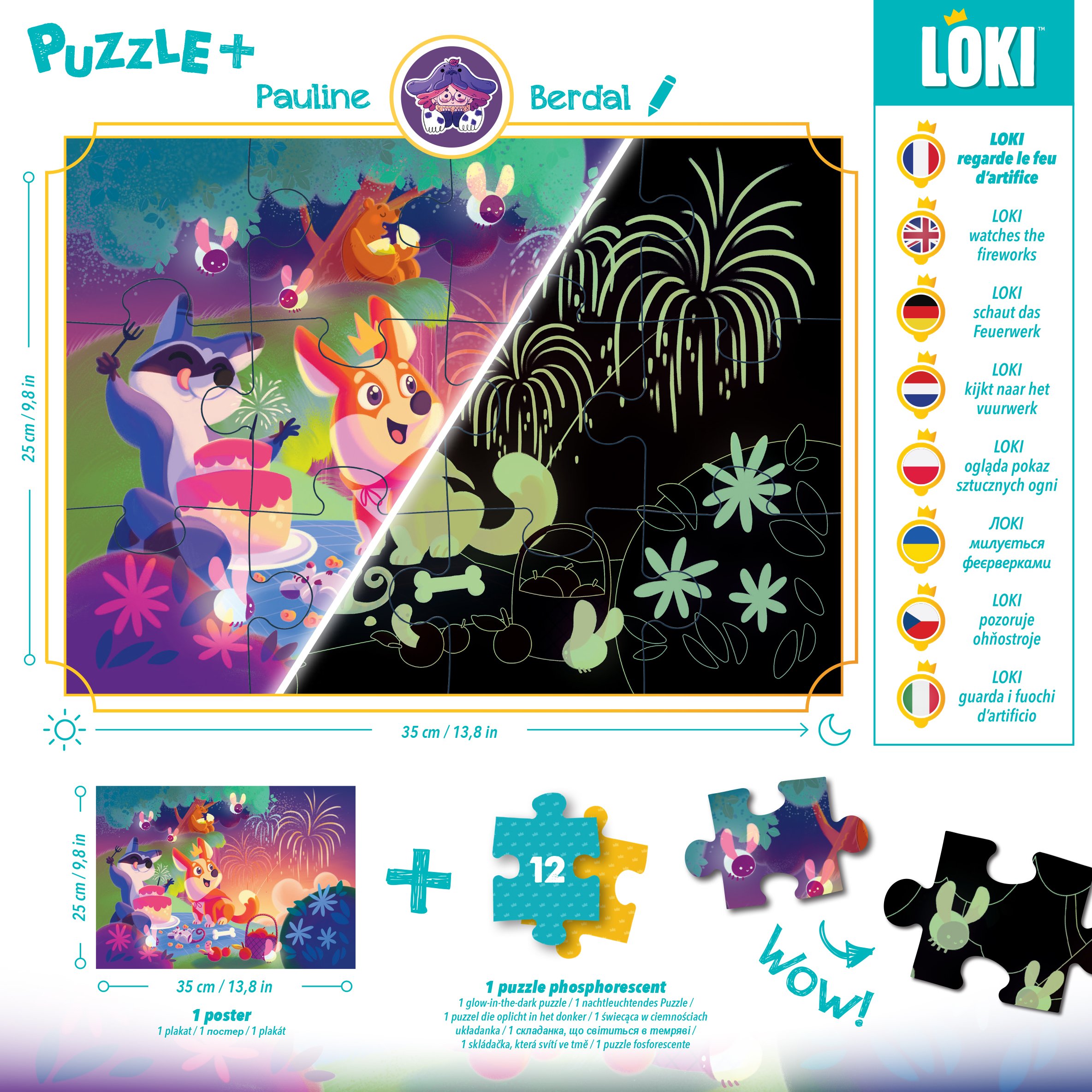 Puzzle+ : LOKI regarde le Feu d'Artifice (12 Pcs) – Image 3