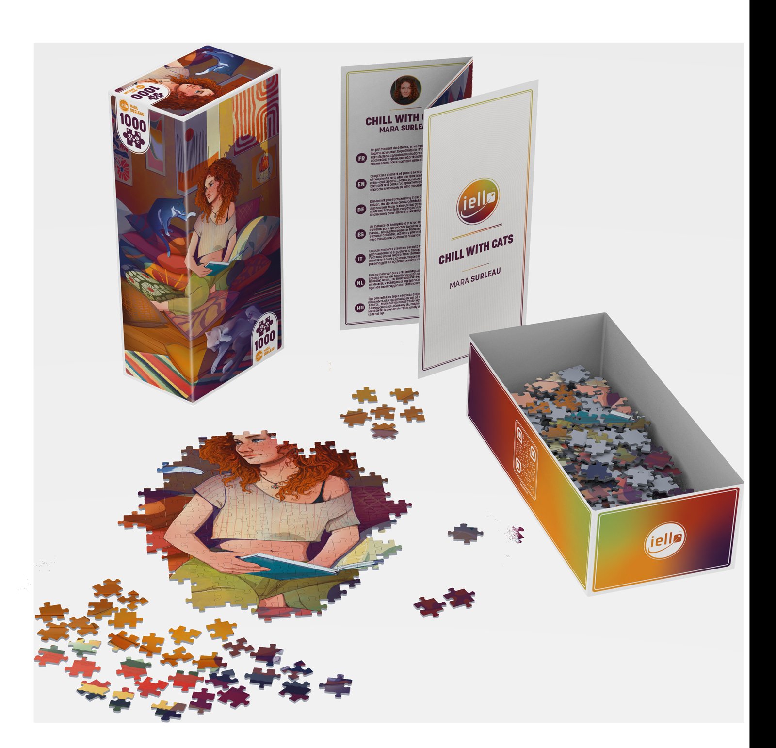 Puzzle UNIVERSE - 1000p : Chill with Cats – Image 2