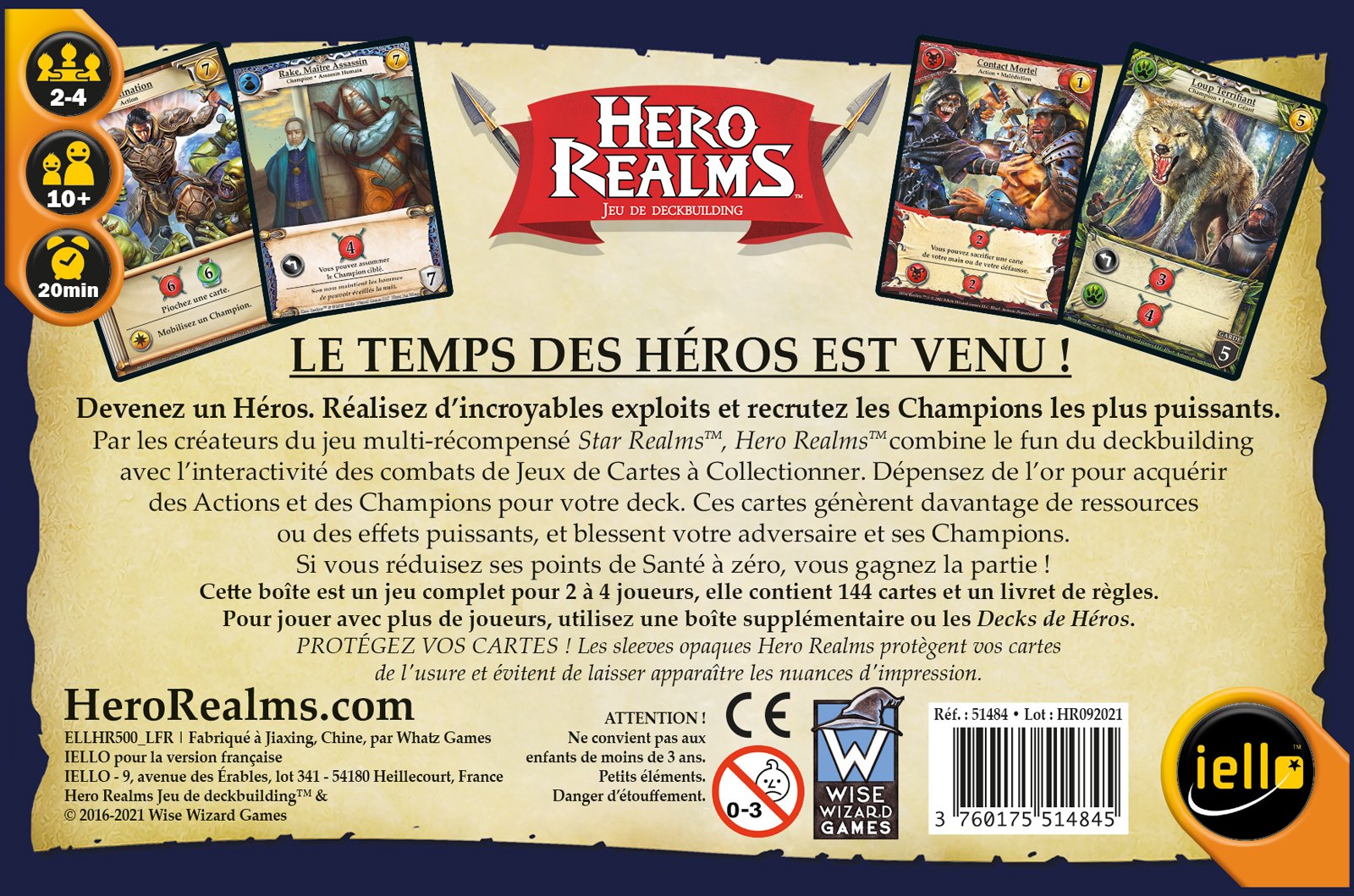 Hero Realms - Clerc (display de 12 boosters)