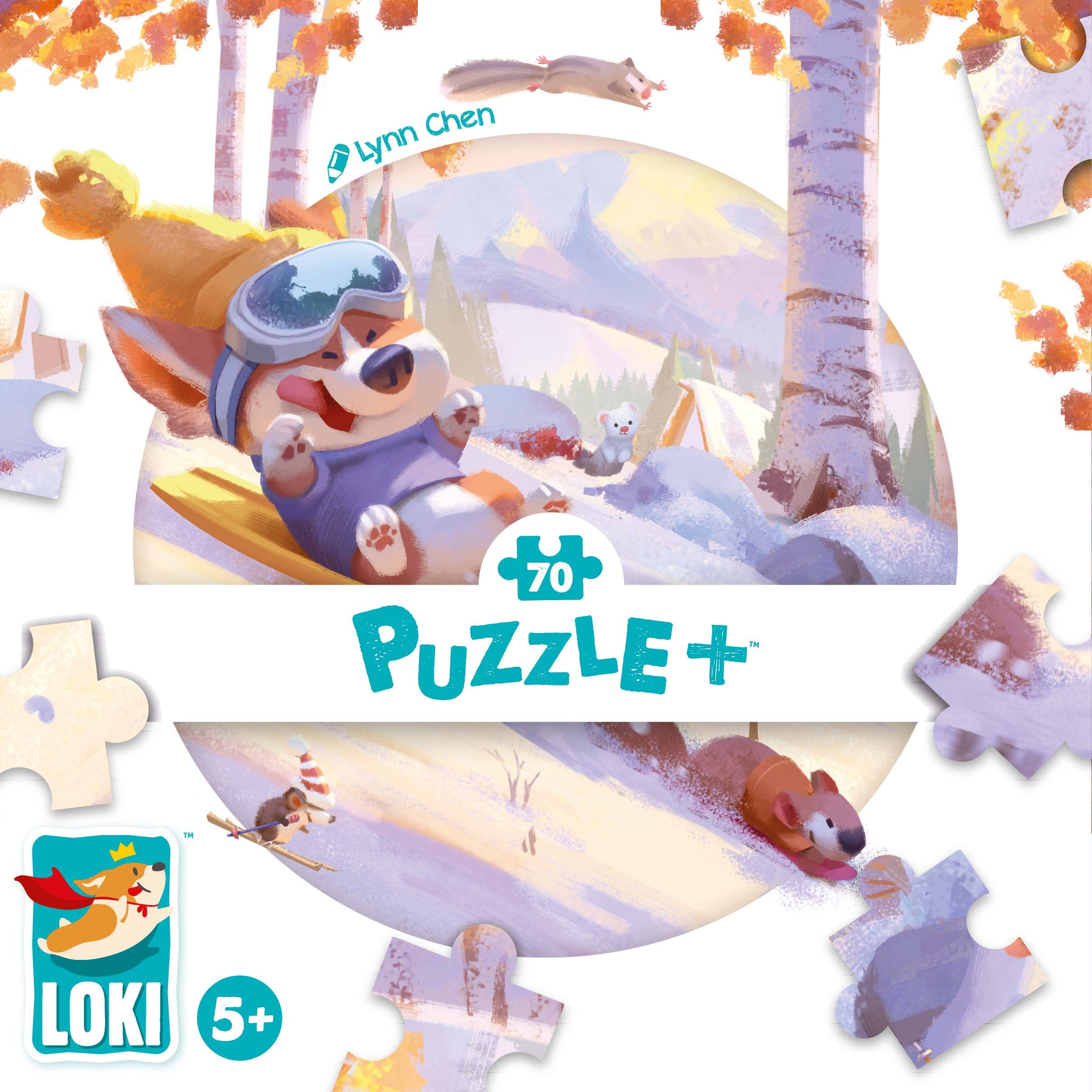 Puzzle+ : LOKI fait de la luge (70 Pcs) – Image 3