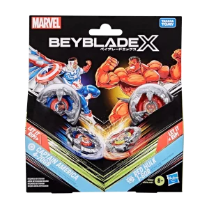 Beyblade X - Captain America Vs Red Hulk