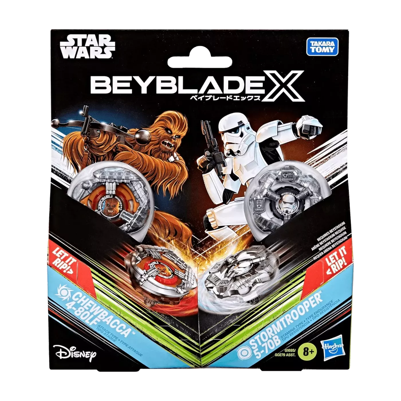 Beyblade X - Multipack Star Wars - Chewbacca Vs Stormtrooper