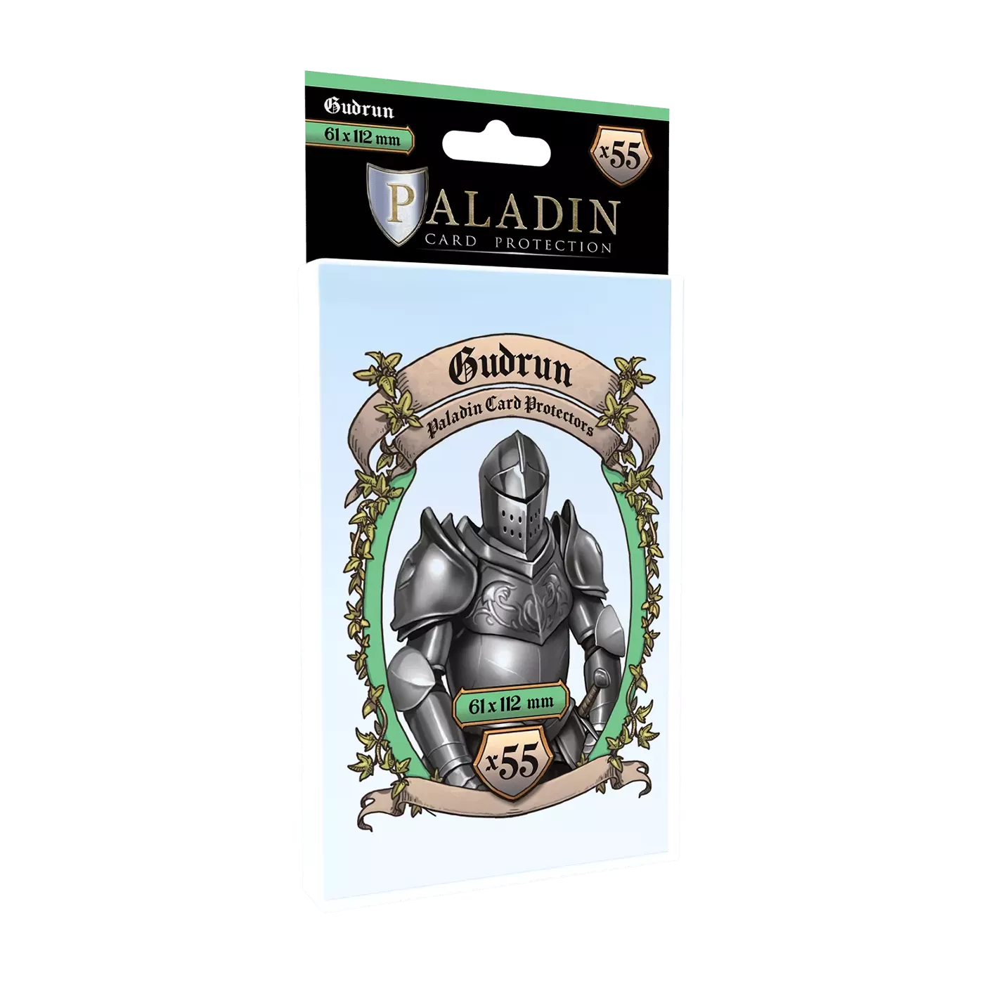 (Lot De 10) Sleeves Paladin - Gudrun Queen (French Tarot) - 61X112Mm