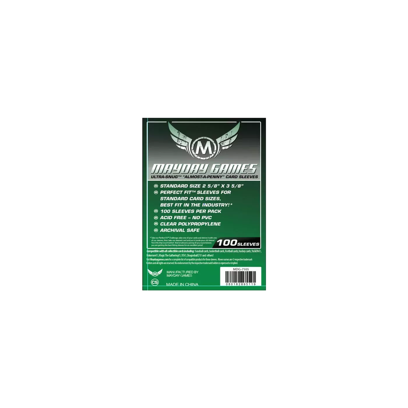 (Lot De 10) Sleeves Mayday - 66,7X92Mm Almost-A-Penny Standard