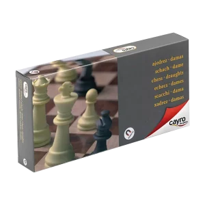 Échecs Et Dames Magnétiques 24X24 Cm