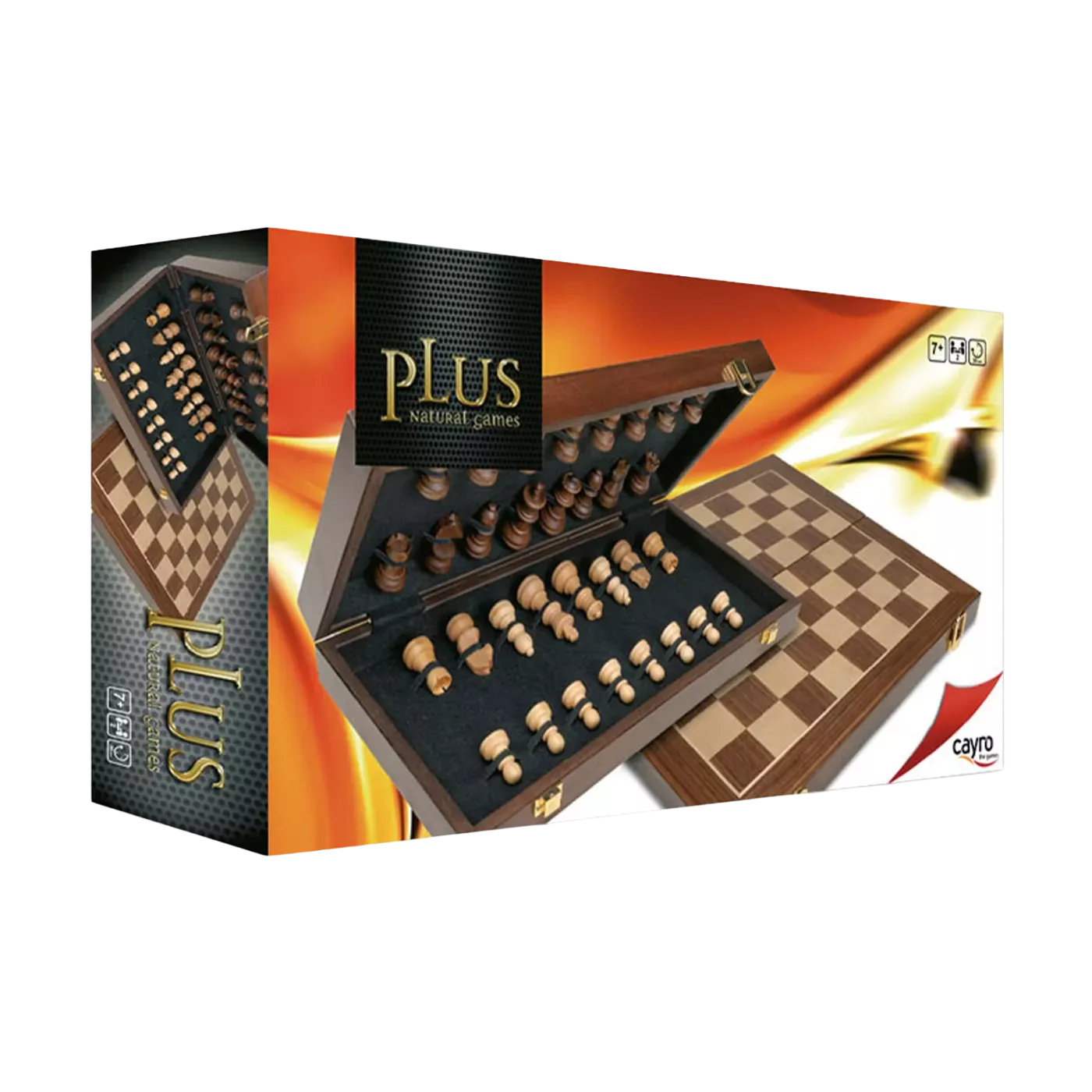 Échecs Luxe En Bois Marqueterie 41X41 Cm