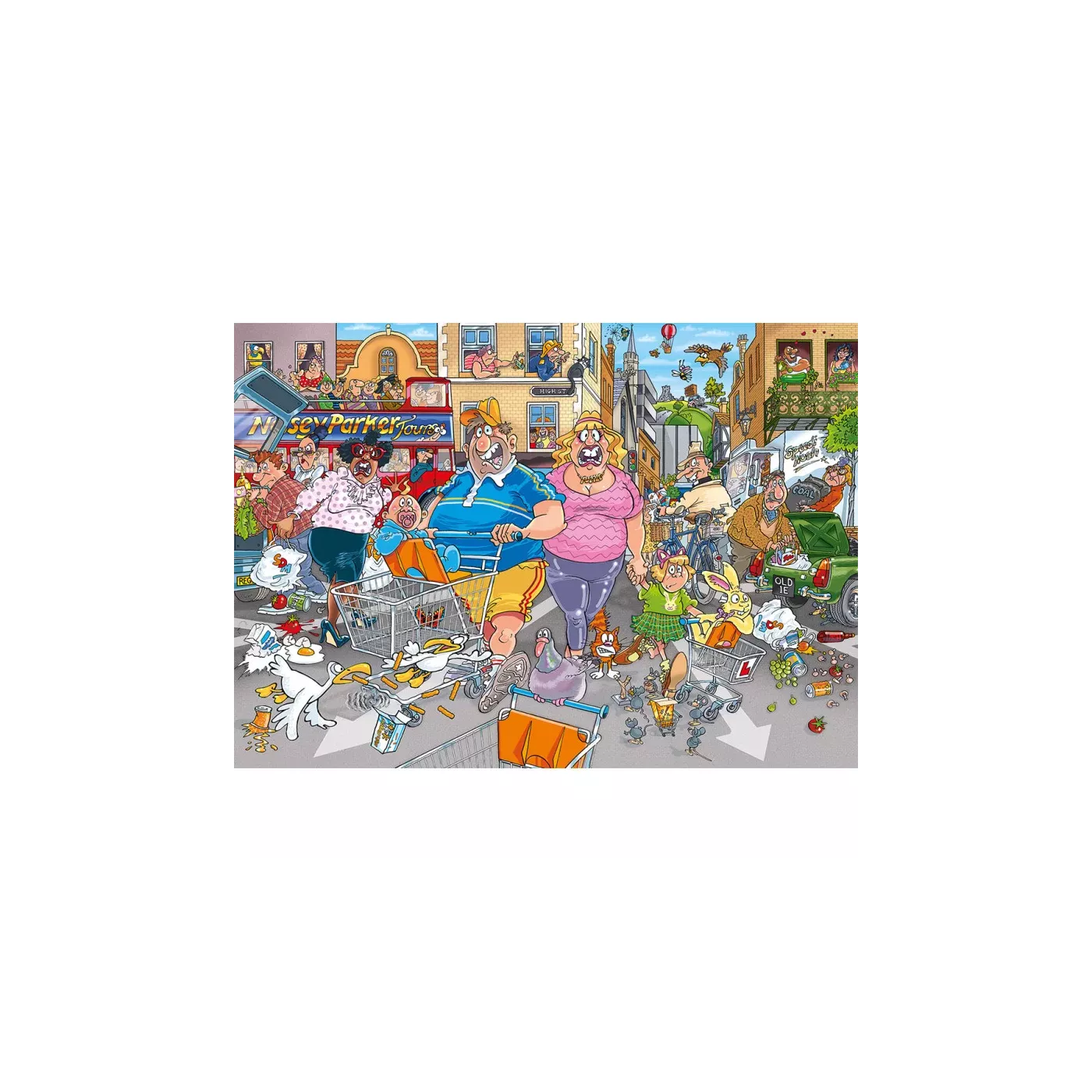 Wasgij Original 46 - 1000 Pcs - Frénésie D’achat Dans L’allée Centrale ! – Image 2