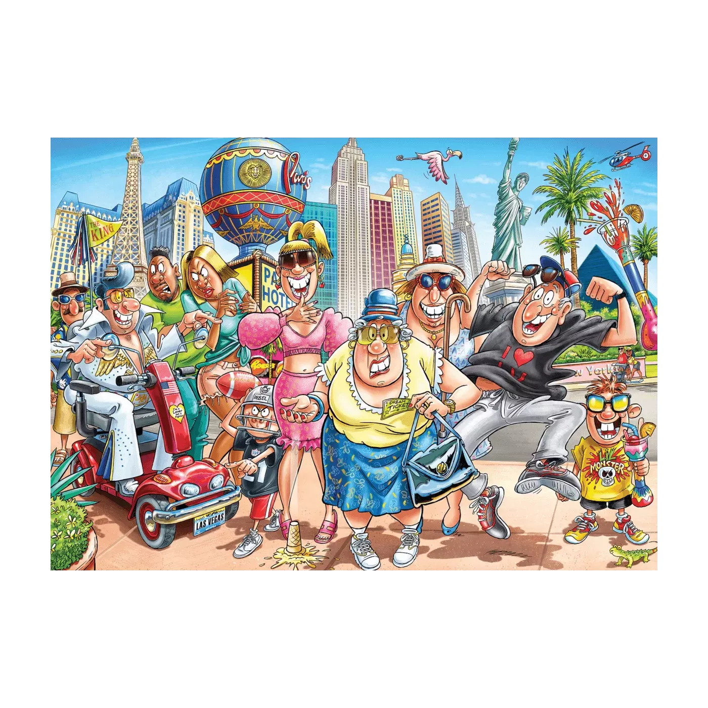 Wasgij Original 48 - 1000 Pcs - Ce Qui Se Passe À Vegas ! – Image 2