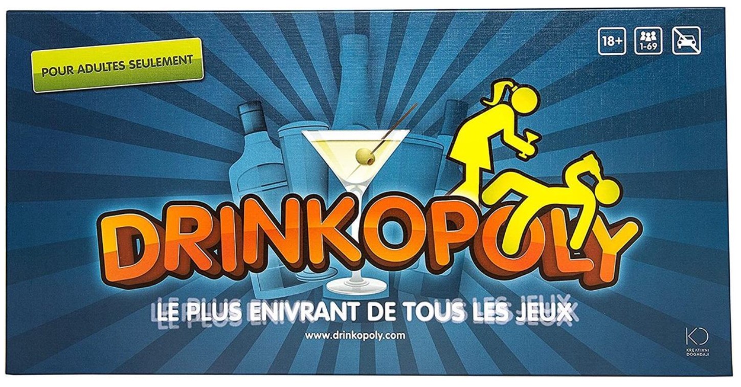 Drinkopoly jeu de plateau Français