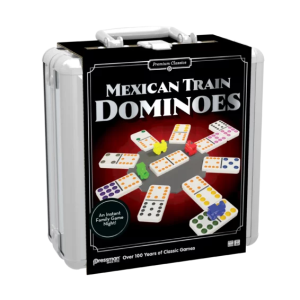 Classics: Mexican Train Dominoes in Tin Case