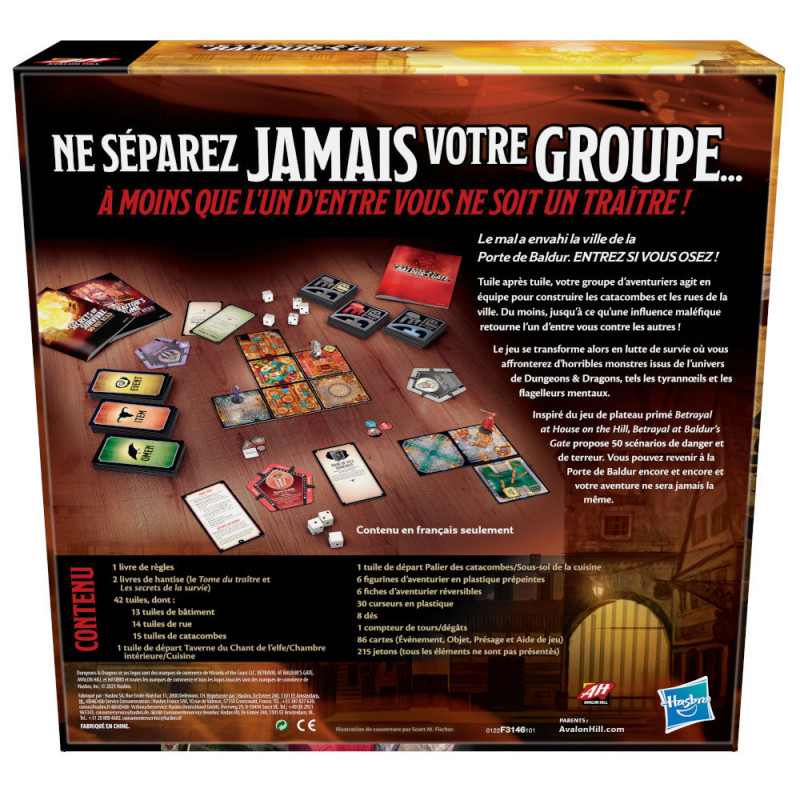 Betrayal at Baldur's Gate - Jeu de Plateau Avalon Hill Français – Image 2