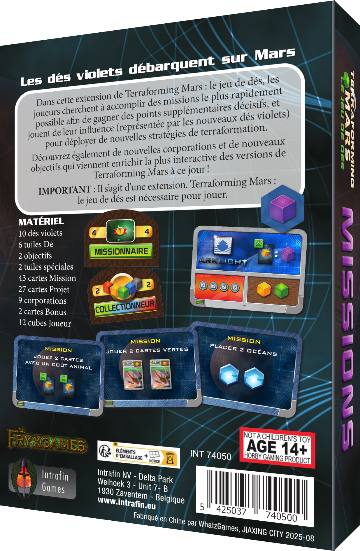 Terraforming Mars : Le Jeu de dés VF Missions Extension – Image 2