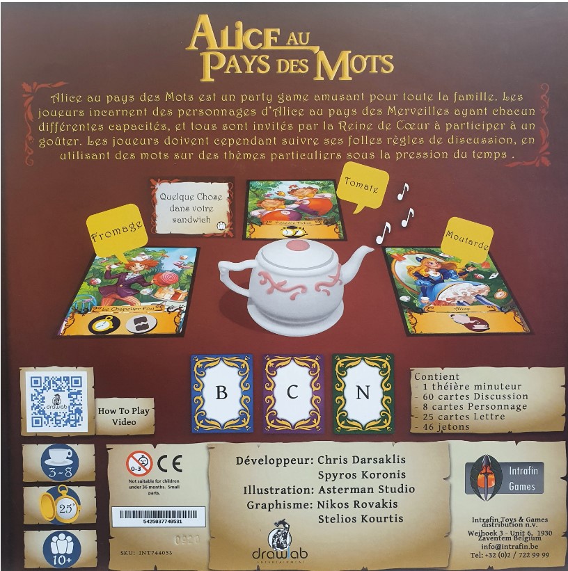 Alice au Pays des Mots VF - jeu de plateau – Image 2