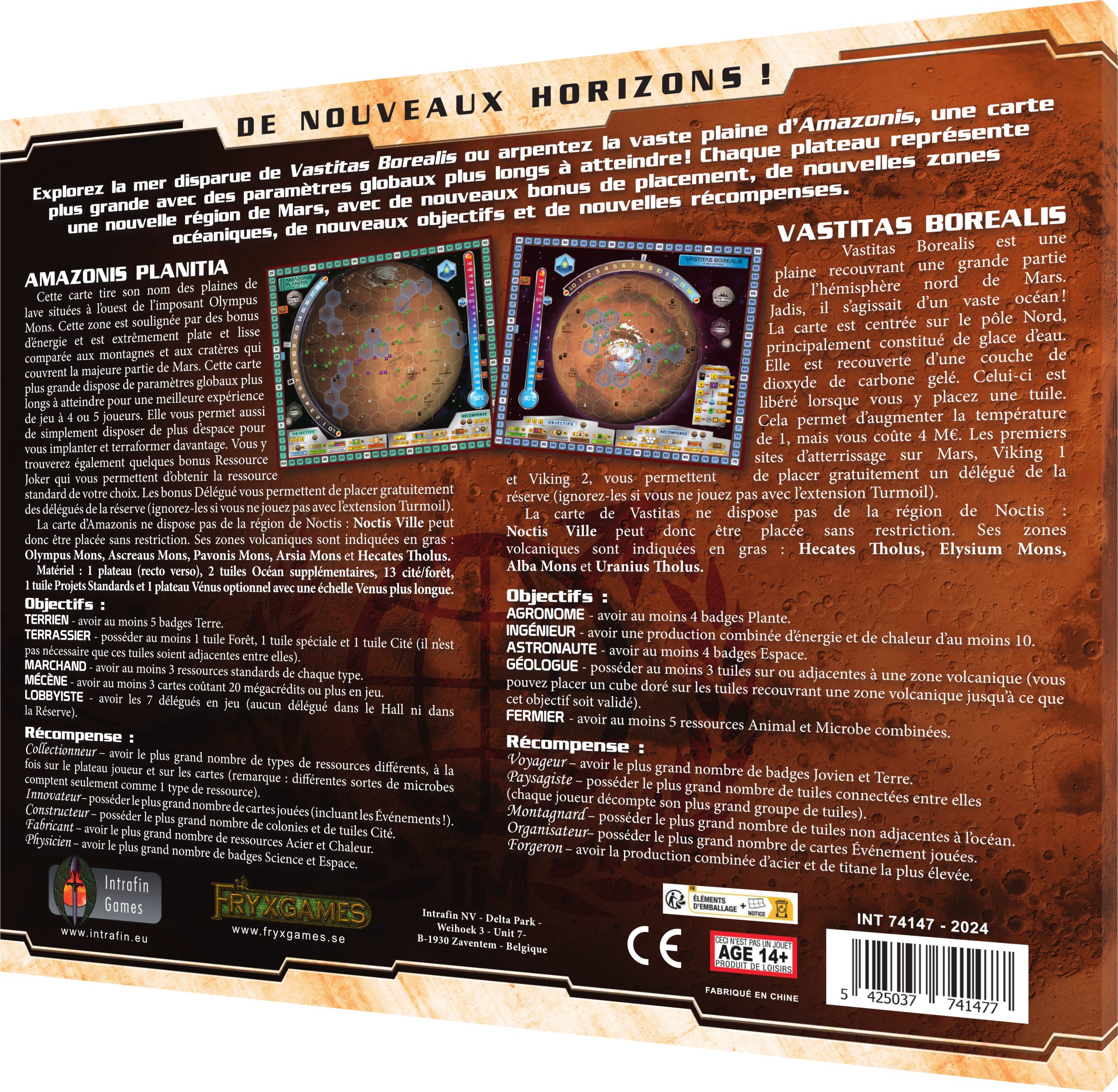Terraforming Mars Amazonis & Vastitas mappack VF – Image 2