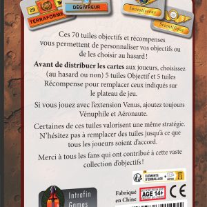 Terraforming Mars Objectifs et Récompenses VF