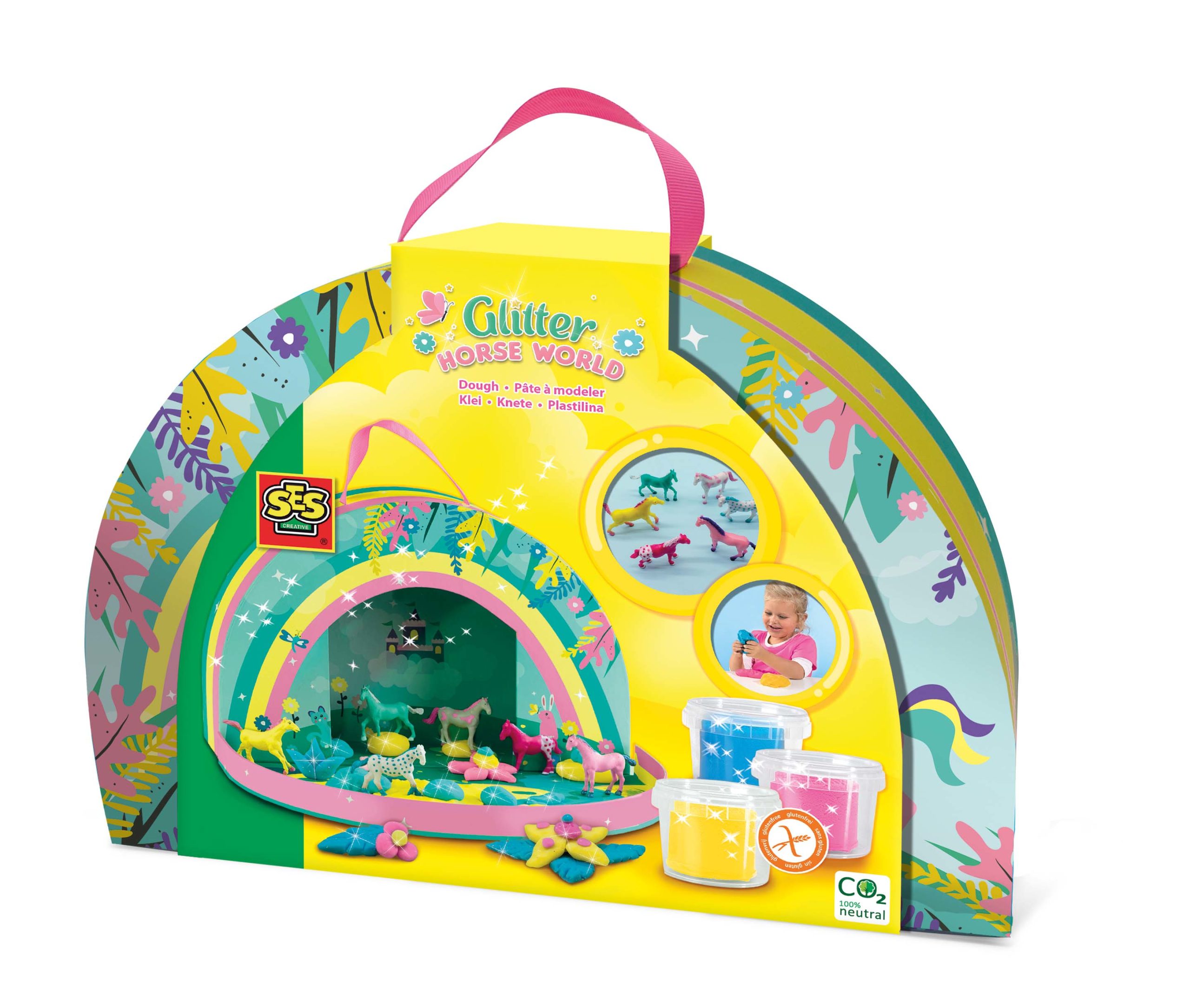 Glitter paarden wereld - Speelkoffer - Monde des chevaux scintillants (valise de jeu)