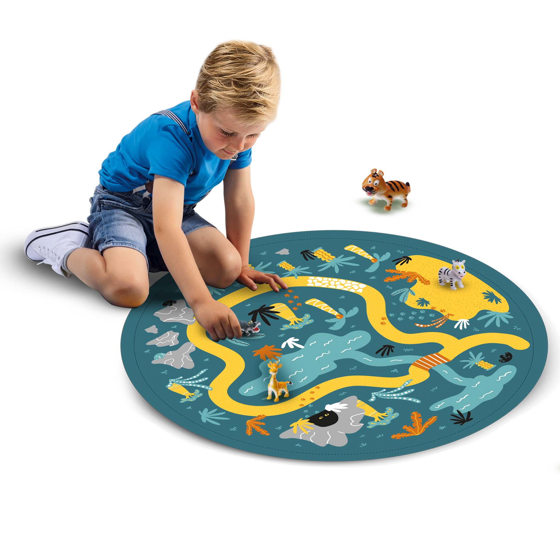 Safari Ltd Speelmat en opbergzak 2 in 1 - Tapis de jeux et sac de rangement 2 en 1 – Image 2
