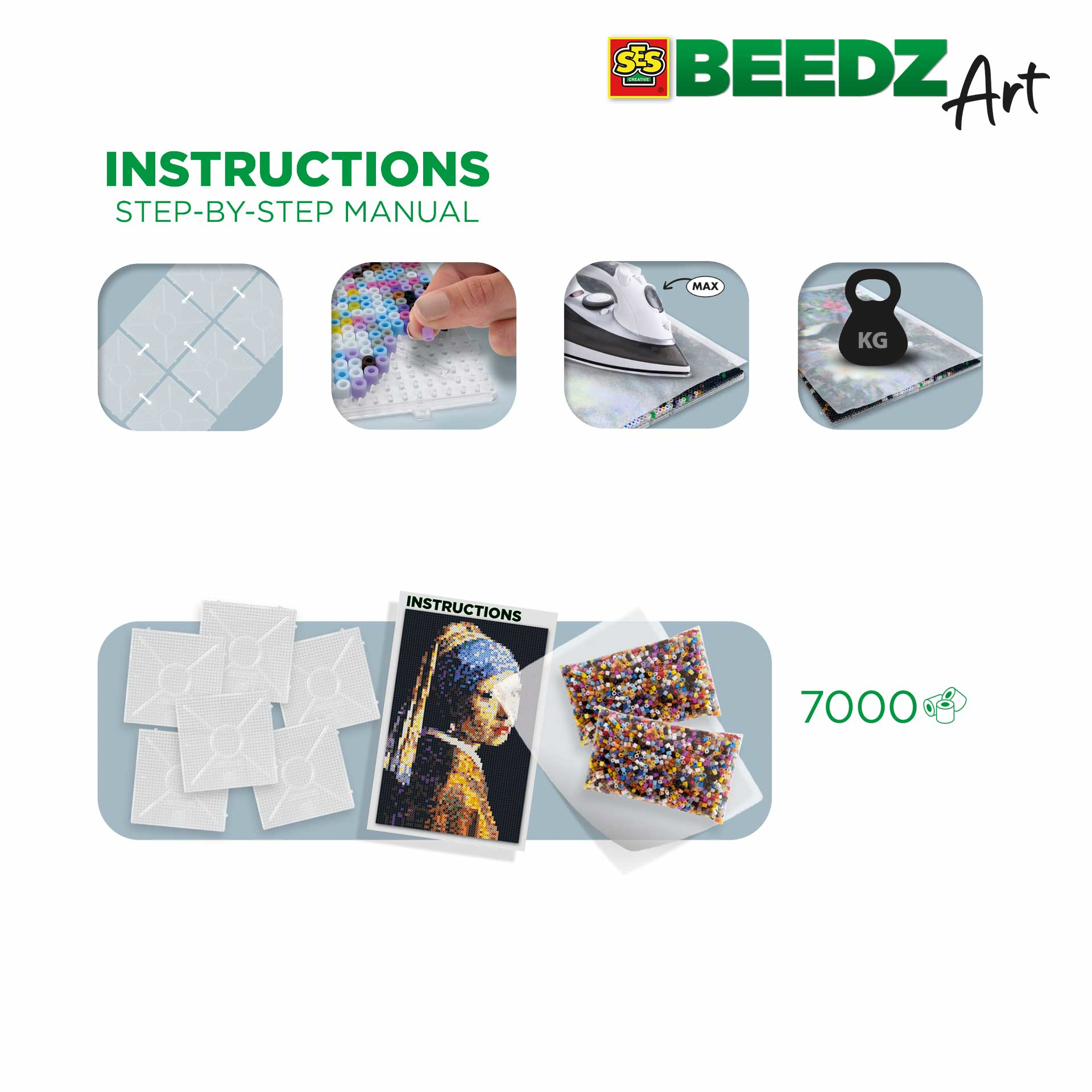 Beedz Art - Vermeer - Girl with pearl earing – Image 3