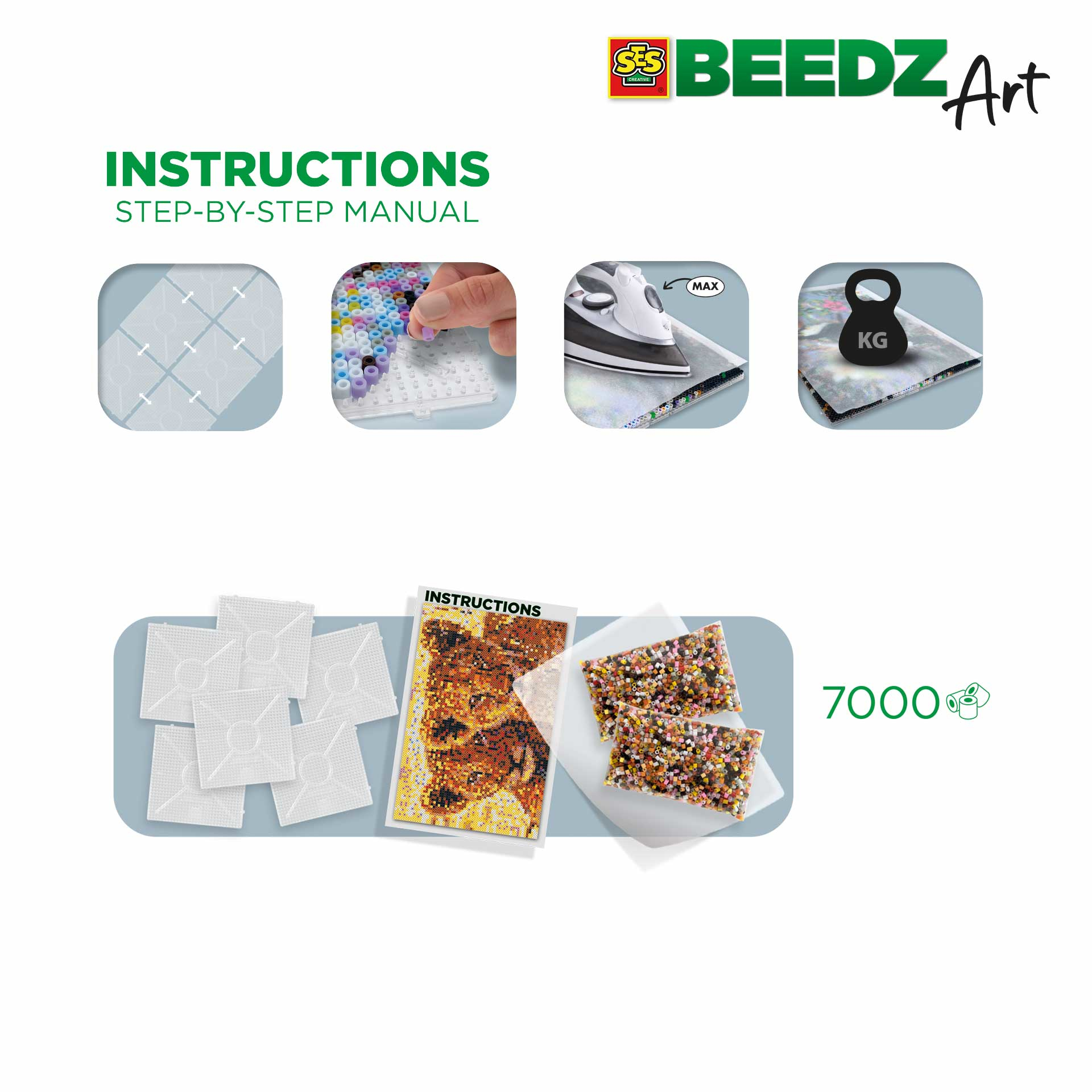 Beedz Art - Leeuwen welpen - Lionceaux – Image 3