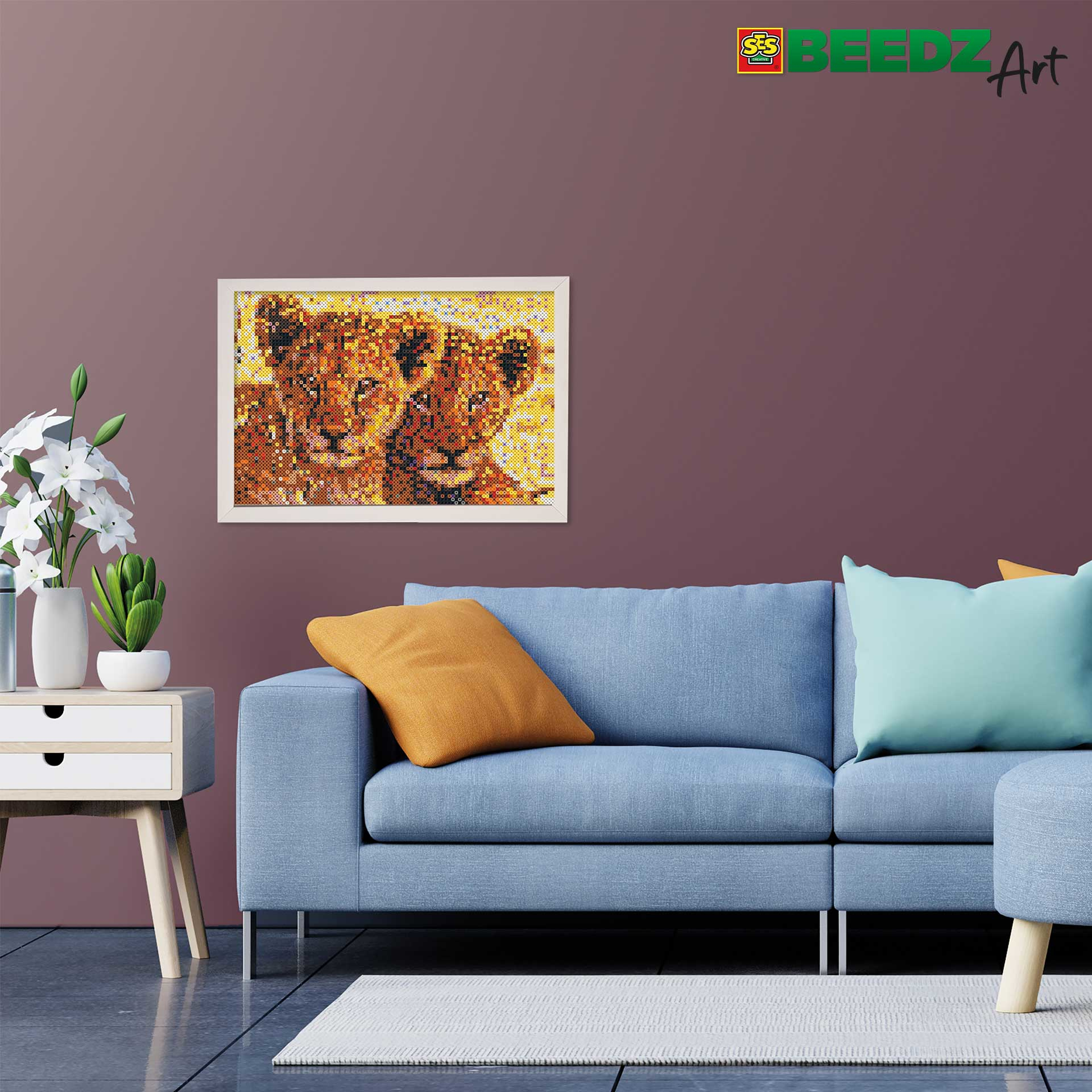 Beedz Art - Leeuwen welpen - Lionceaux – Image 4