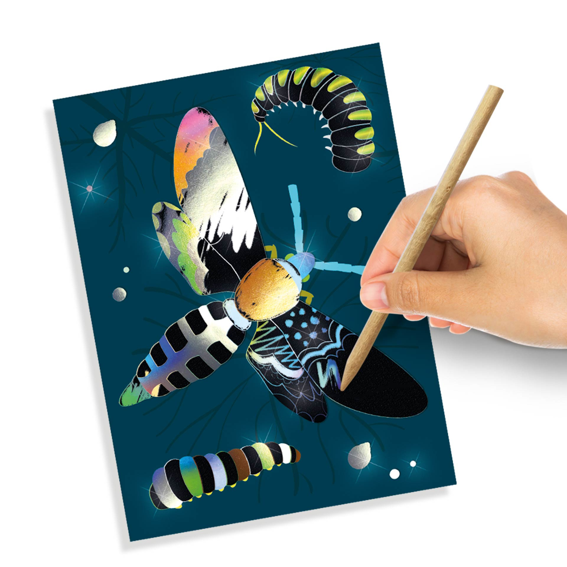 Holografisch scratch - Insecten - Dessins holographiques à gratter - Insectes – Image 3