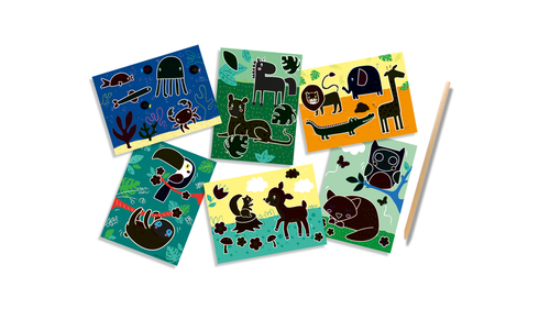 Scratch art (dieren) - Cartes à gratter - animaux – Image 2