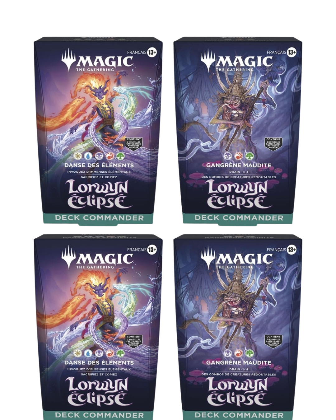 MTG Lorwyn Eclipsed FR Commander Deck Display (4ct)