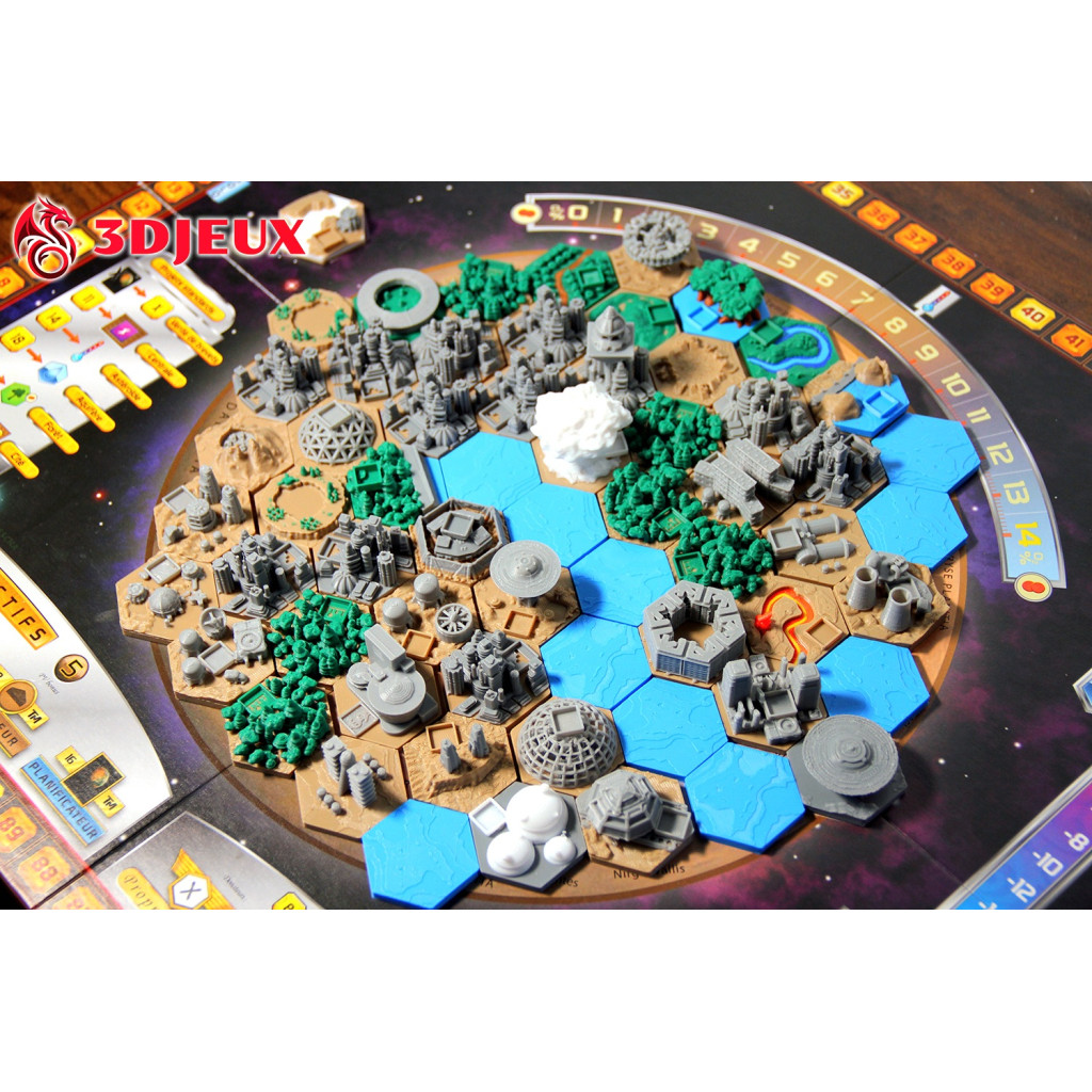 Terraforming Mars - 3D Set (55 tuiles)