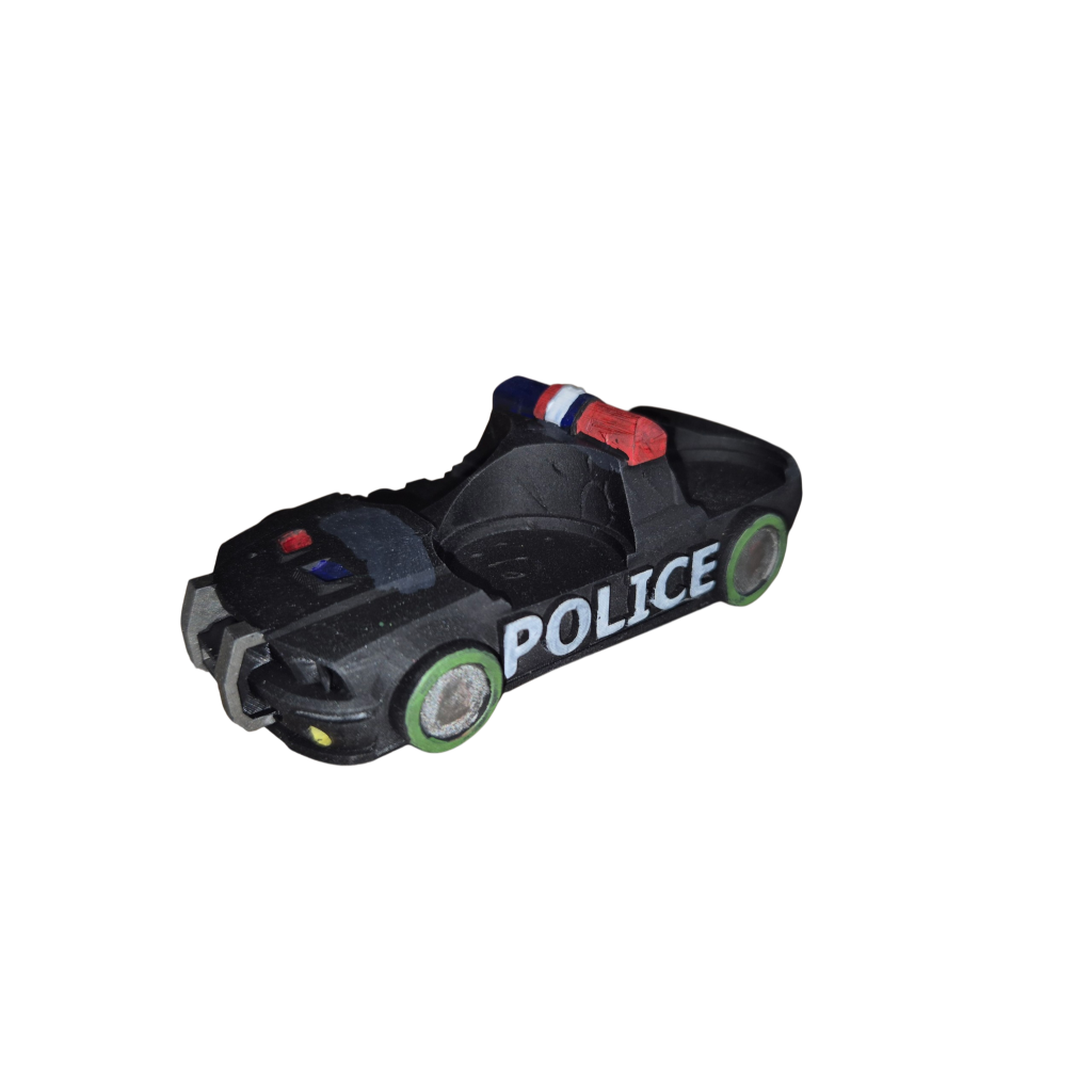 Voiture de police en 3D compatible avec Zombicide